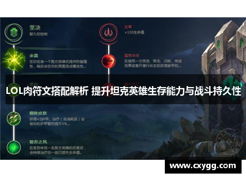 LOL肉符文搭配解析 提升坦克英雄生存能力与战斗持久性 LOL肉符文搭配解析 提升坦克英雄生存能力与战斗持久性