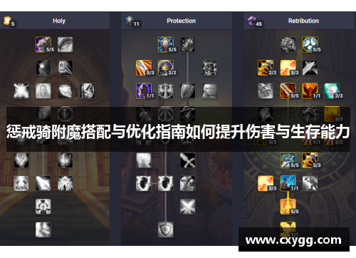 惩戒骑附魔搭配与优化指南如何提升伤害与生存能力 惩戒骑附魔搭配与优化指南如何提升伤害与生存能力